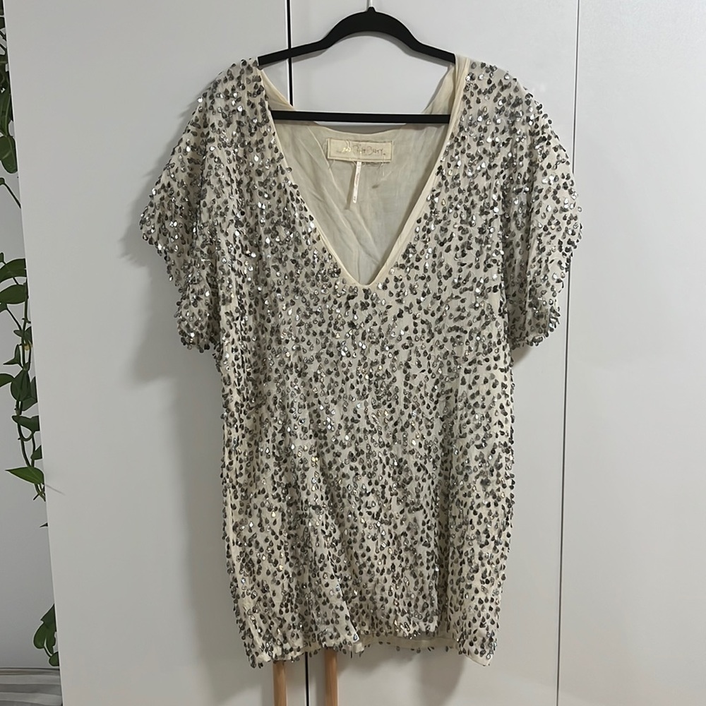 Free People Sequin Shift Dress